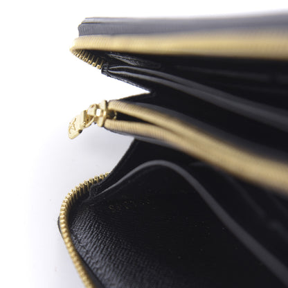 Louis Vuitton Calfskin Colored Monogram Zippy Wallet Blue Black 10 of 10