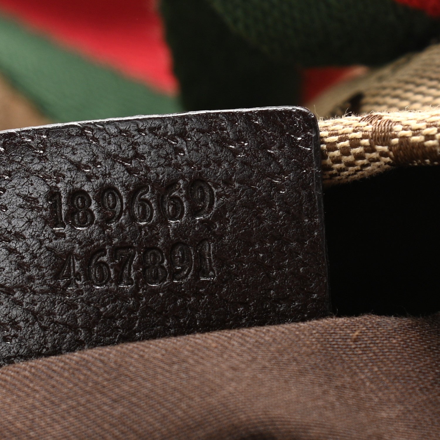 Gucci GG Monogram Medium Web Handle Vertical Tote Dark Brown 7 of 13