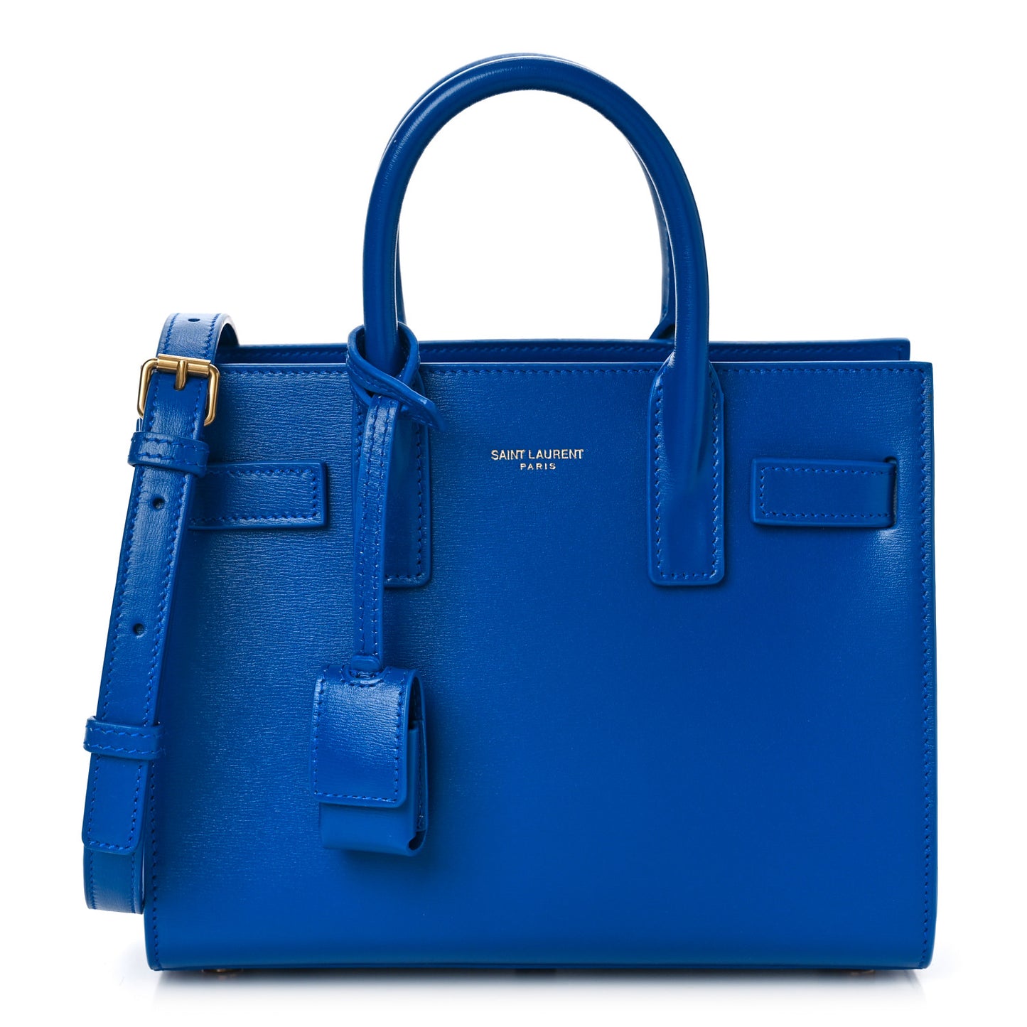 Calfskin Nano Sac De Jour Royal Blue