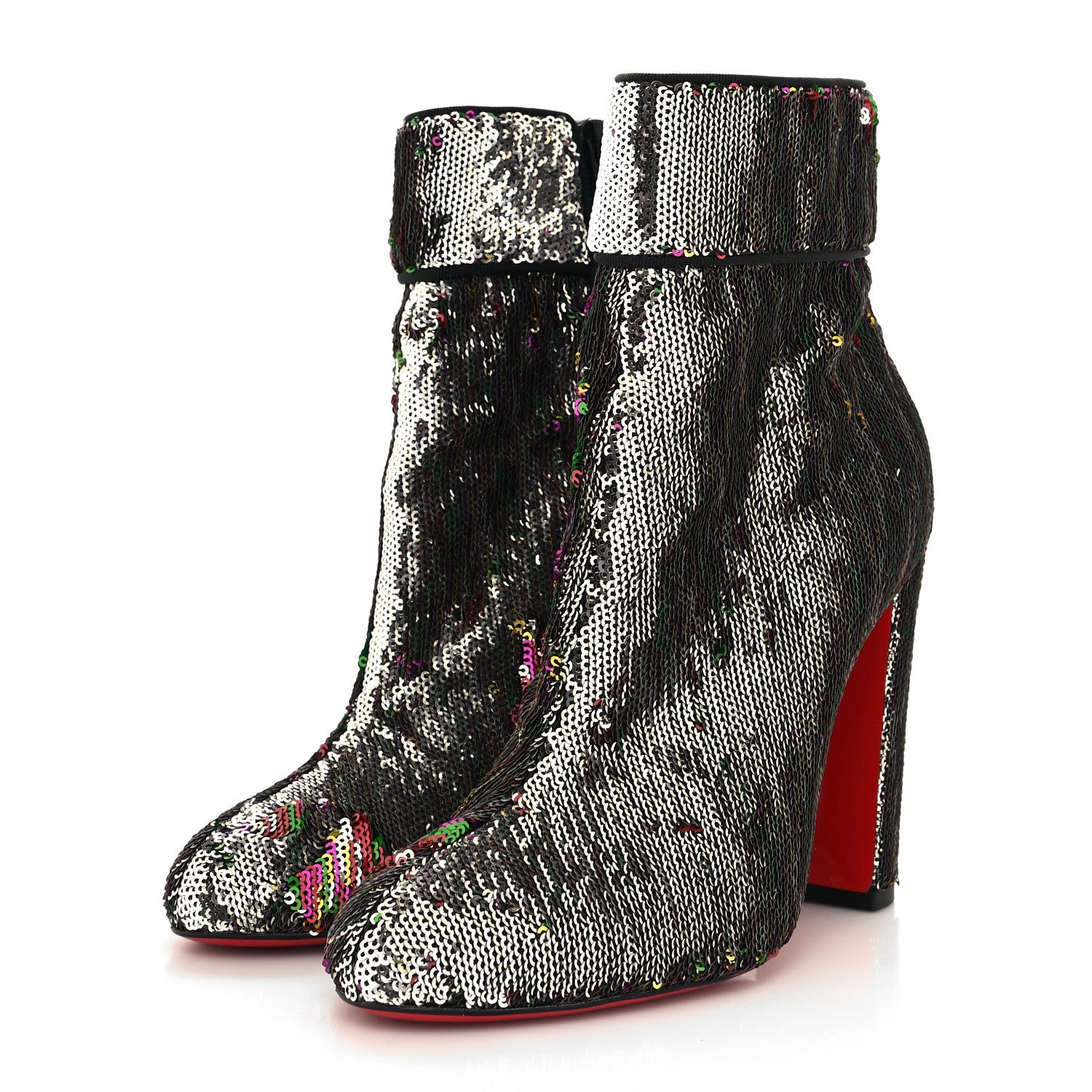 Christian Louboutin Paillettes Moulamax 100 Booties 38 Multicolor 3 of 6