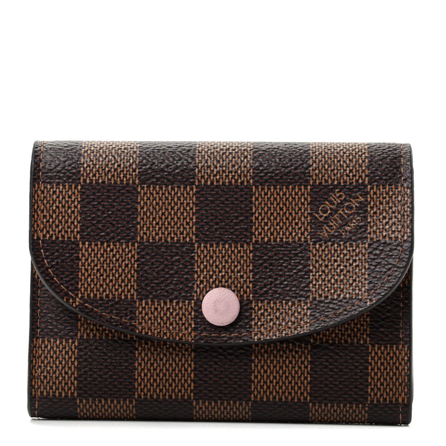 Louis Vuitton Damier Ebene Rosalie Coin Purse Rose Ballerine 1 of 7