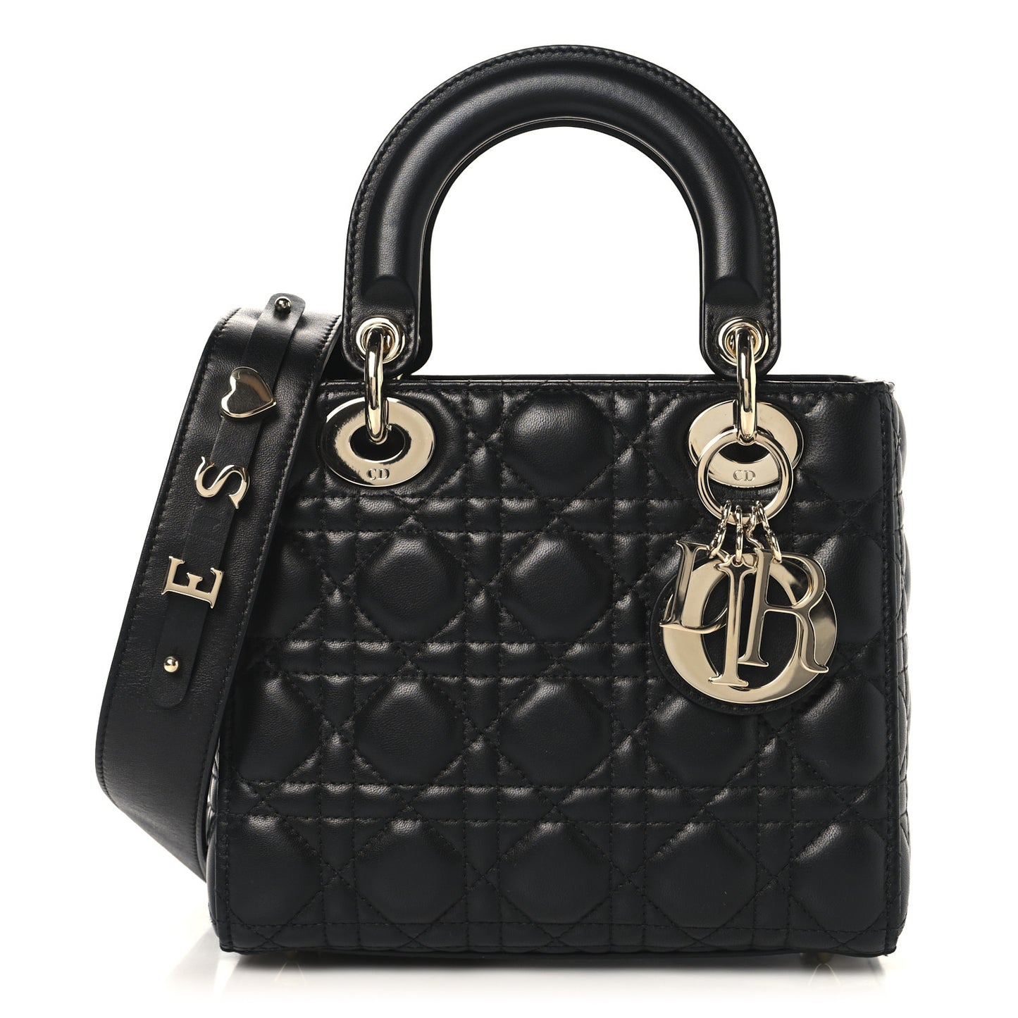 Lambskin Cannage Small My ABCDior Lady Dior Black