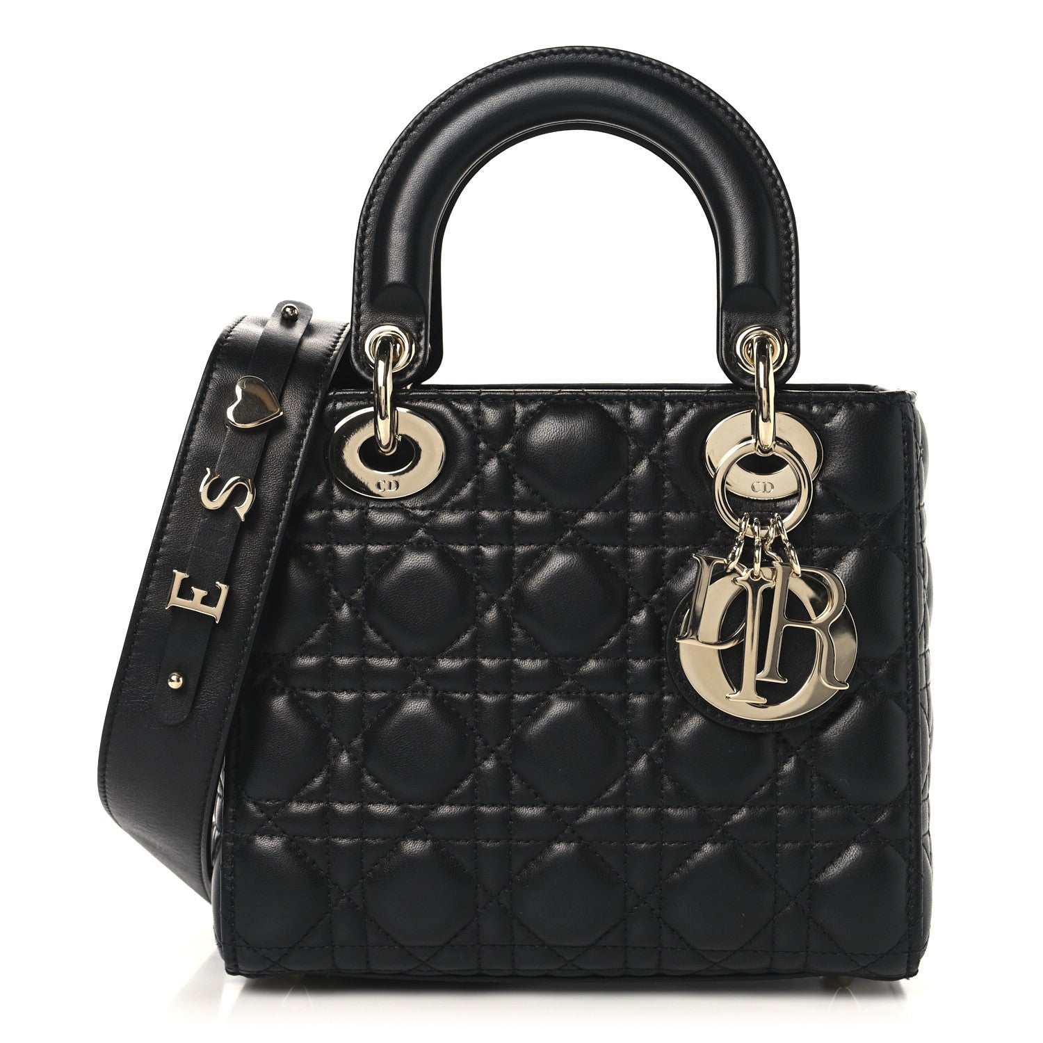 Christian Dior Lambskin Cannage Small My ABCDior Lady Dior Black 1 of 10