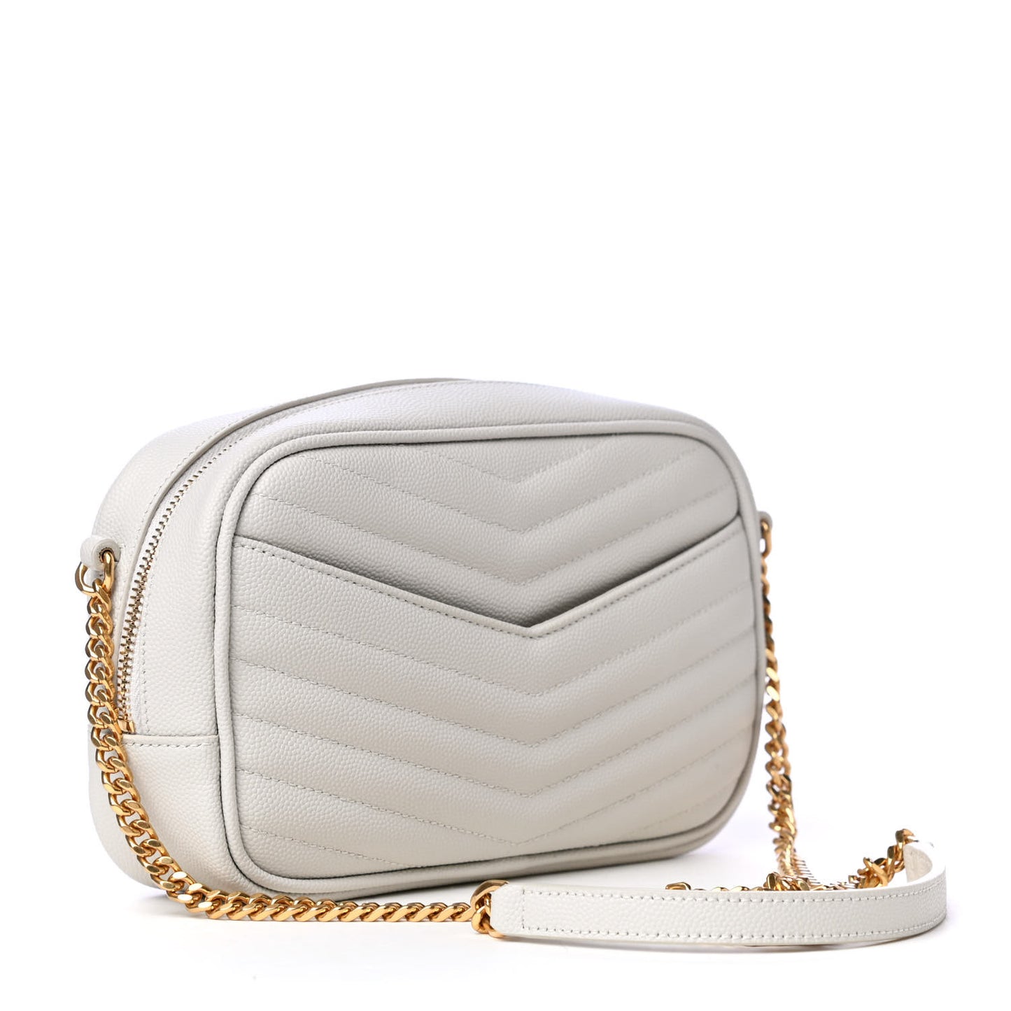 Grain De Poudre Matelasse Monogram Mini Lou Camera Bag Crema Soft