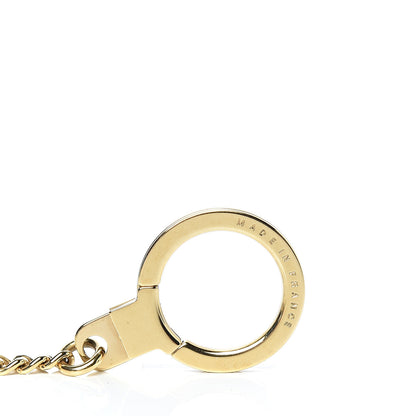 Louis Vuitton Metal Pochette Extender Key Ring Chain Gold 4 of 5