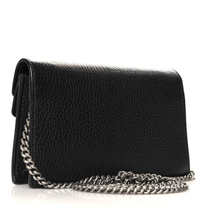 Gucci Calfskin Super Mini Dionysus Shoulder Bag Black 3 of 9