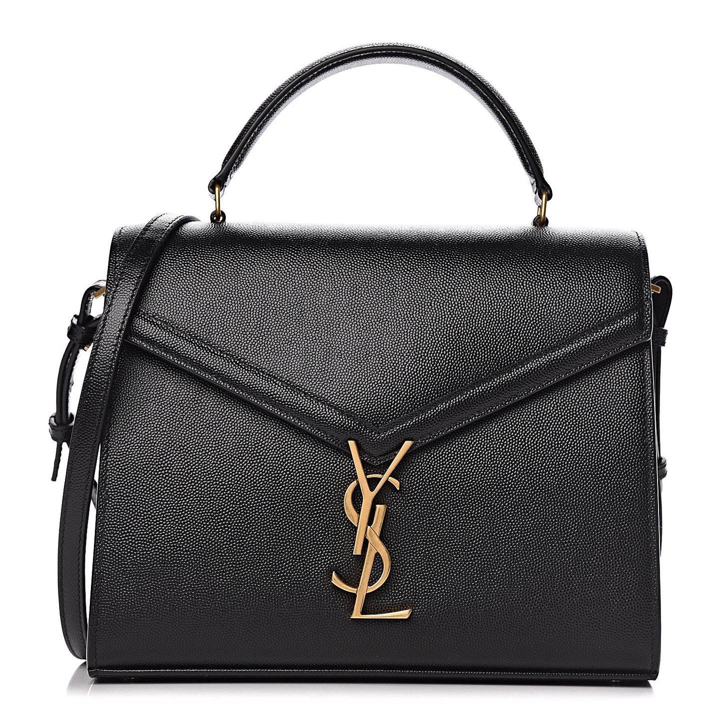 Grain de Poudre Medium Classic Monogram Cassandra Top Handle Black Rouge Legion