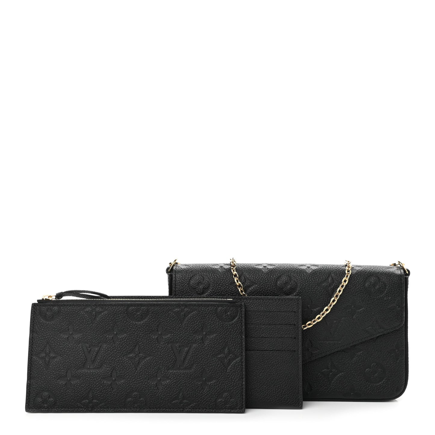 Empreinte Pochette Felicie Chain Wallet Black