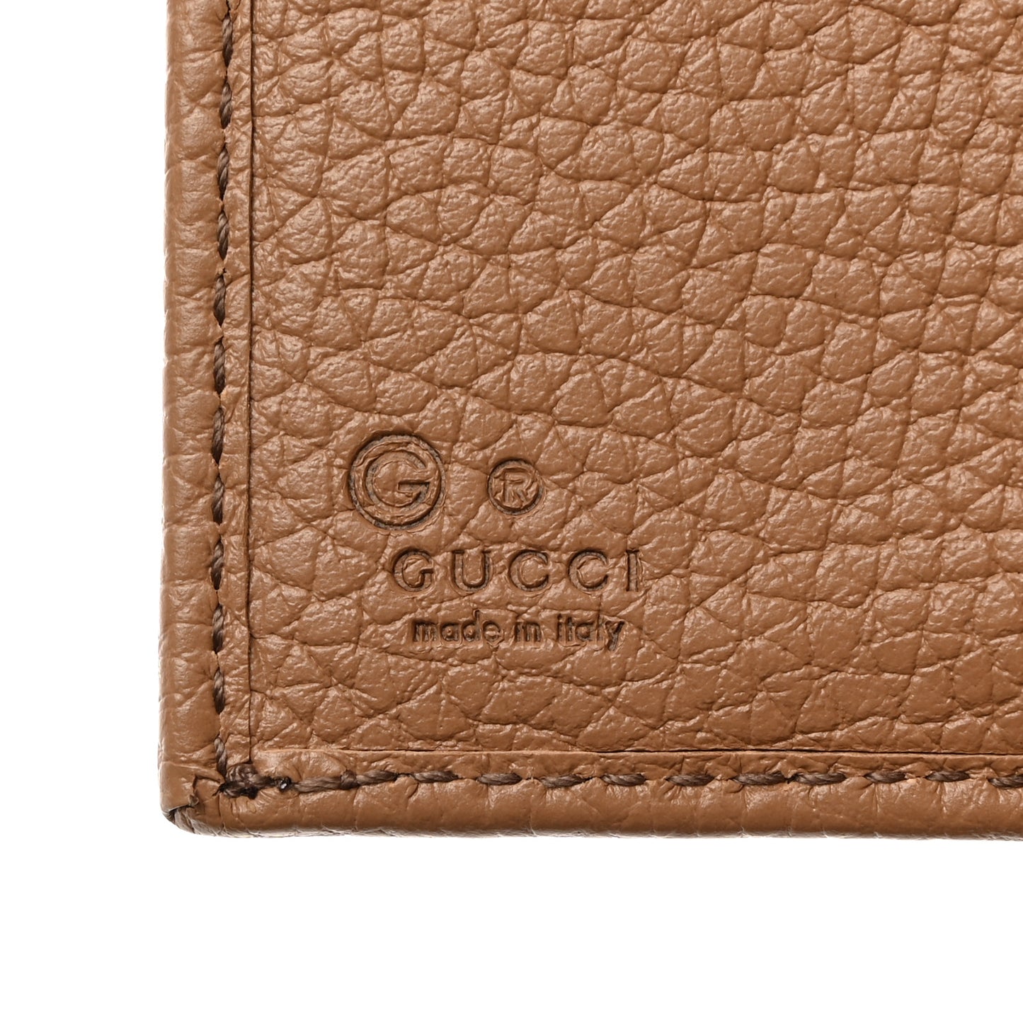 Pebbled Calfskin Soho Compact Flap Wallet Camelia