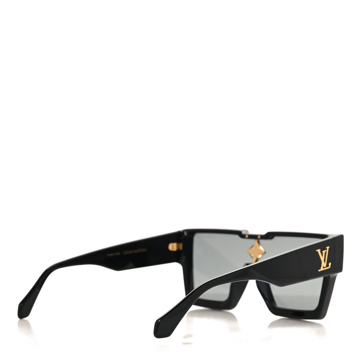 Louis Vuitton Acetate Swarovski Crystal Cyclone Sunglasses Z1578E Black 4 of 7