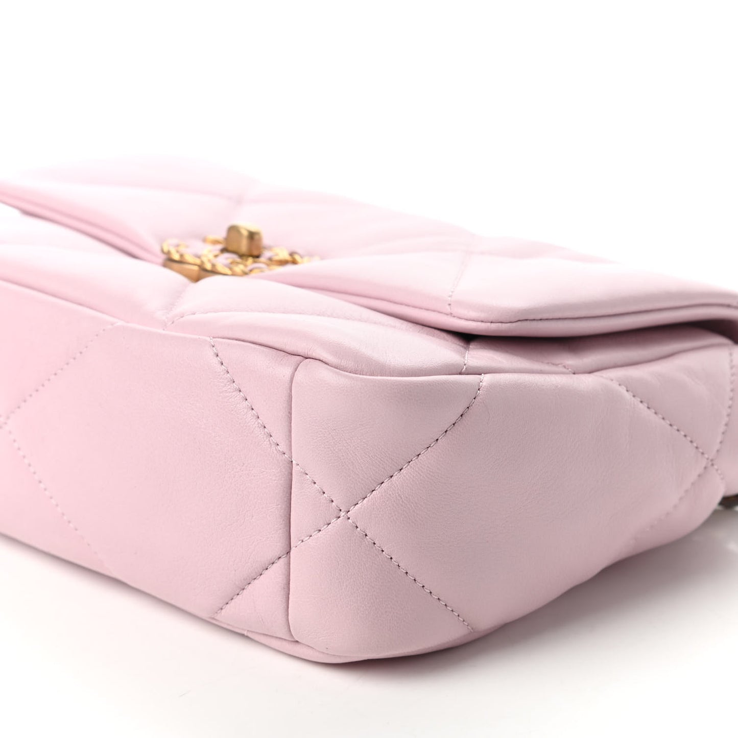 Lambskin Quilted Medium Chanel 19 Flap Light Pink