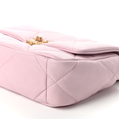 Chanel Lambskin Quilted Medium Chanel 19 Flap Light Pink 7 of 10
