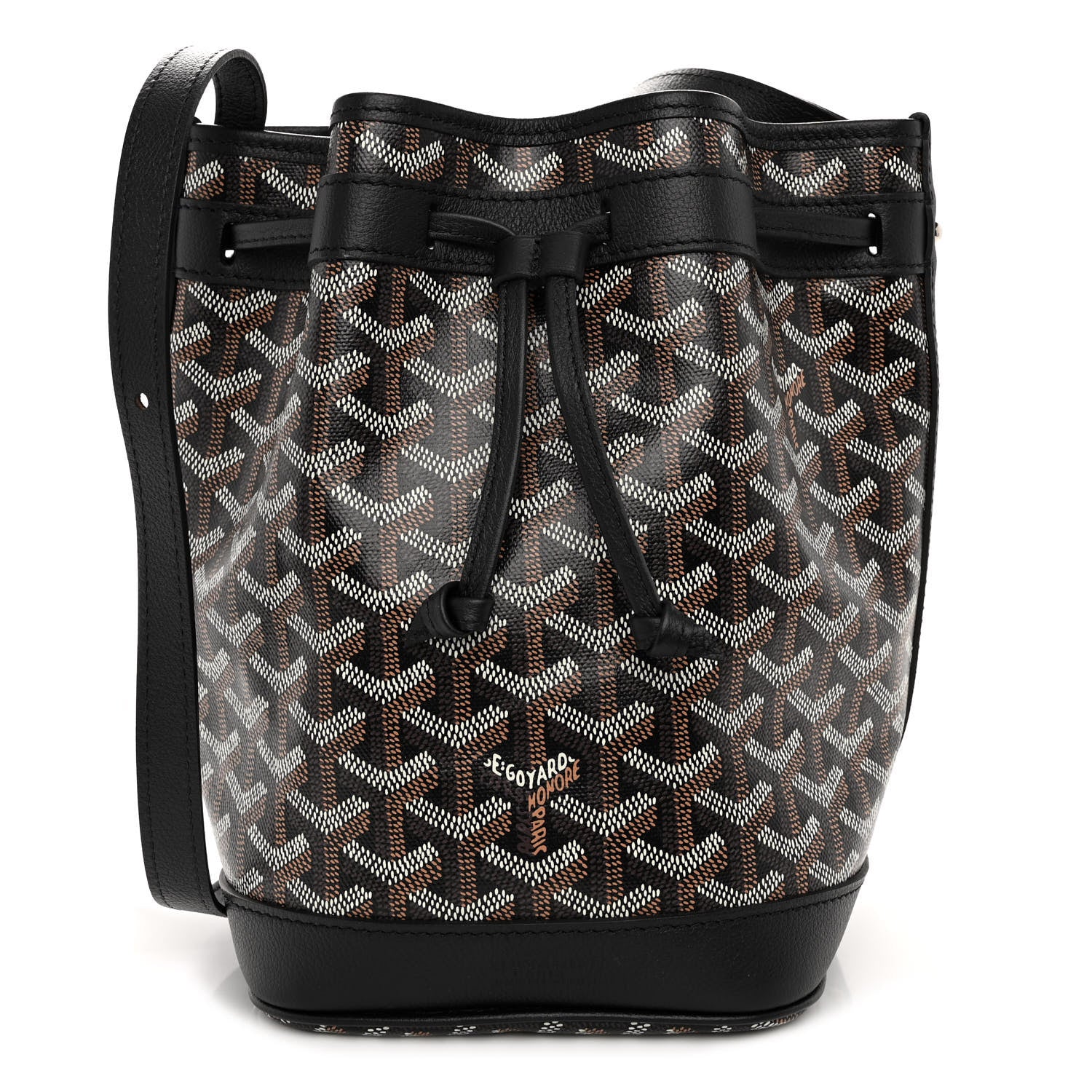 Goyard Goyardine Petit Flot Bucket Bag PM Black 1 of 9