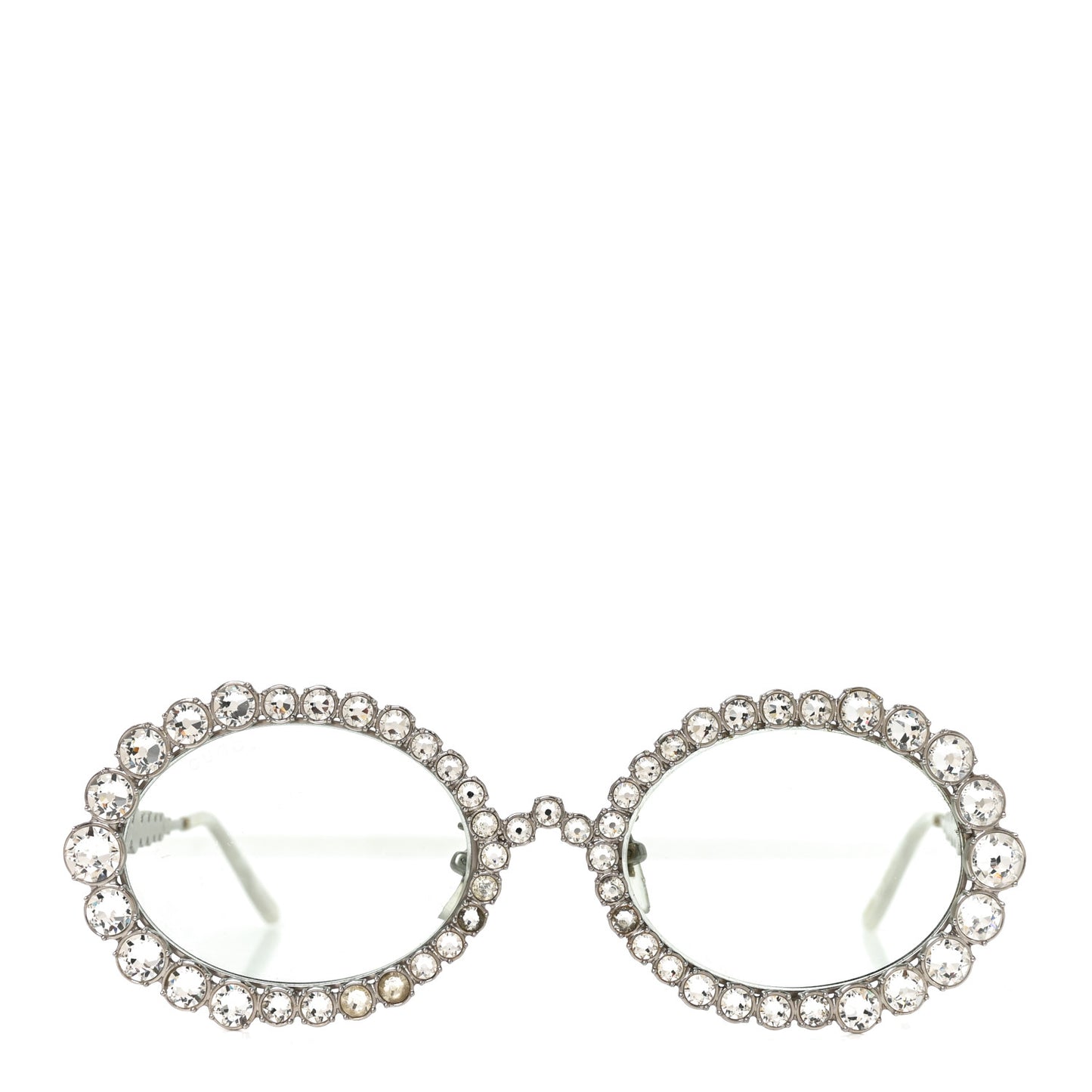 Crystal Oval Sunglasses GG0620S Silver