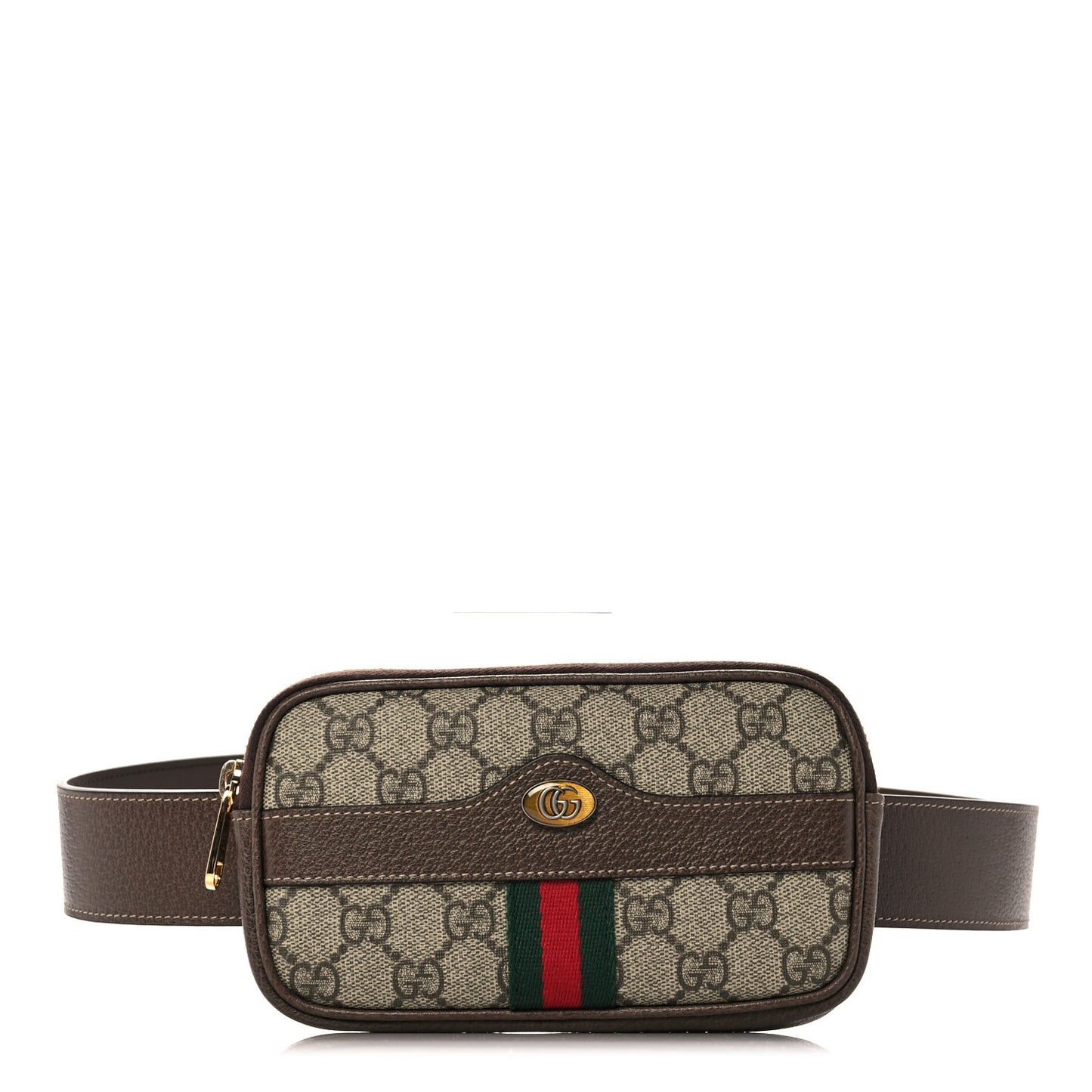 GG Supreme Monogram Ophidia Belted iPhone Case 85 34 Dark Brown
