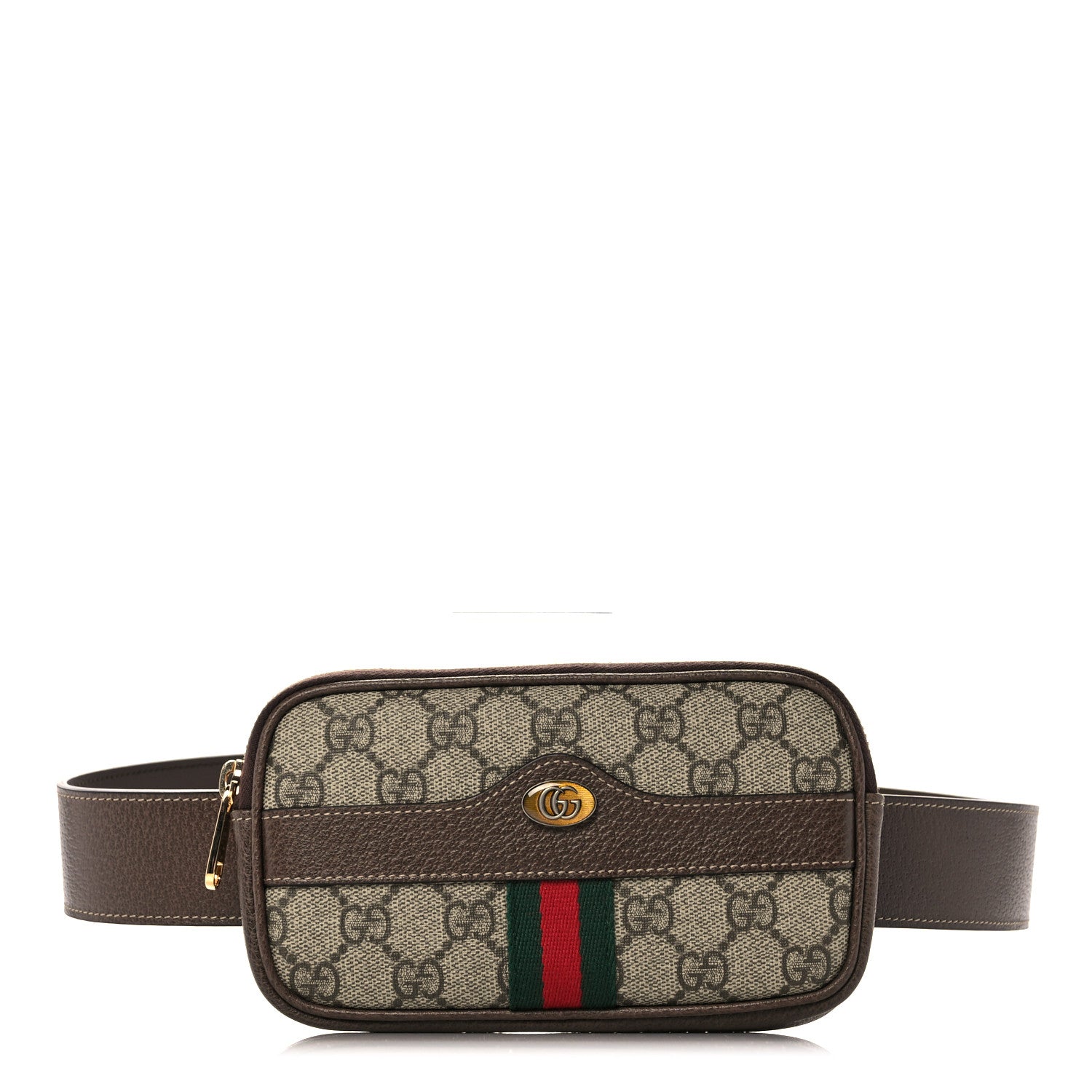Gucci GG Supreme Monogram Ophidia Belted iPhone Case 85 34 Dark Brown 1 of 10