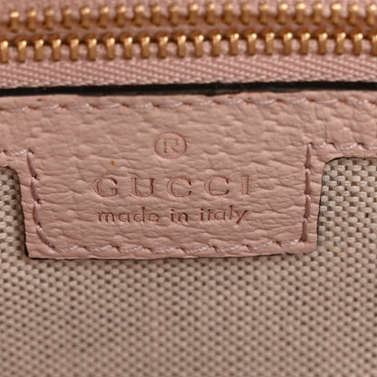 Gucci Monogram Jumbo GG Textured Dollar Calfskin Medium Ophidia Shopping Tote Beige Perfect Pink 6 of 11