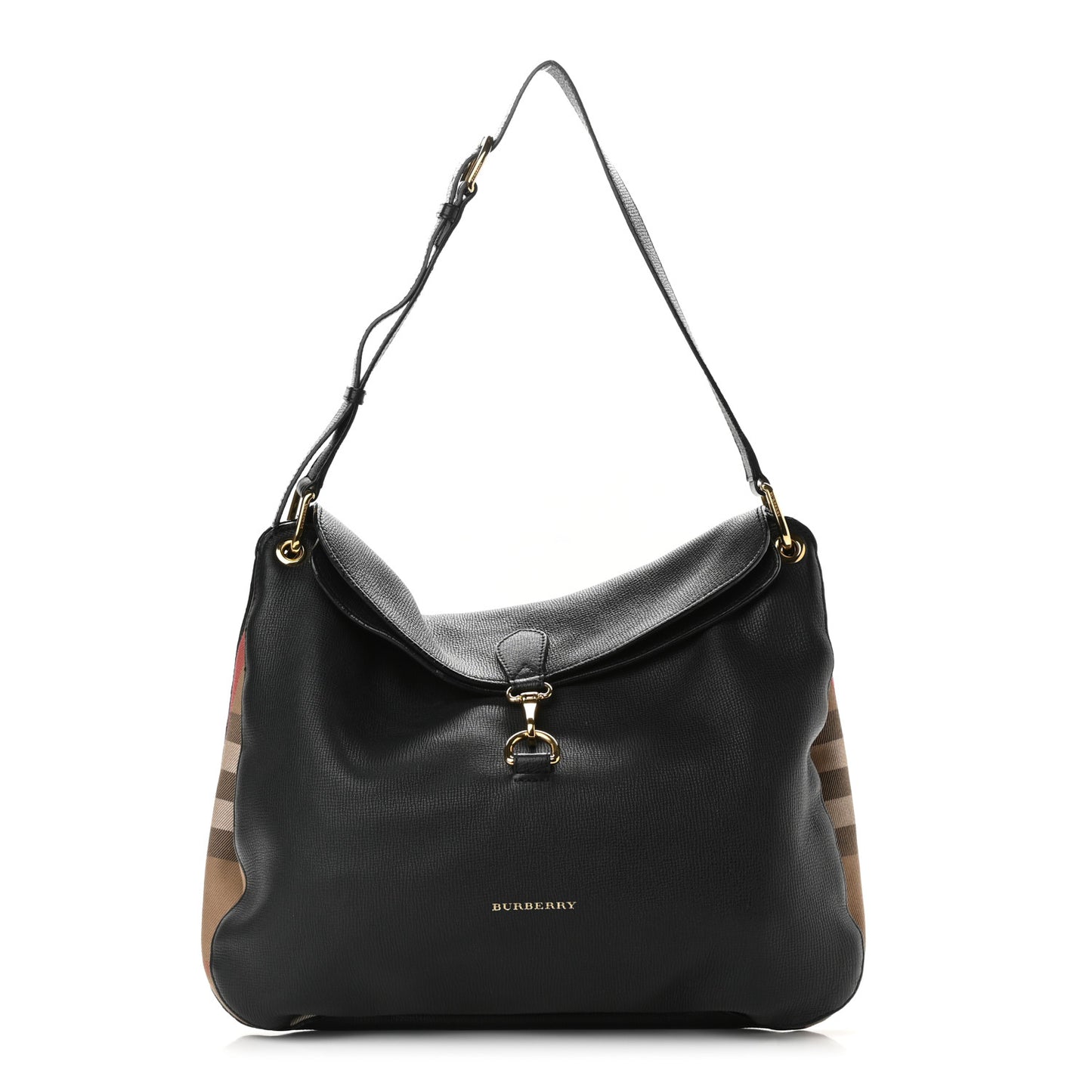 Derby Calfskin House Check Cornwall Hobo Black