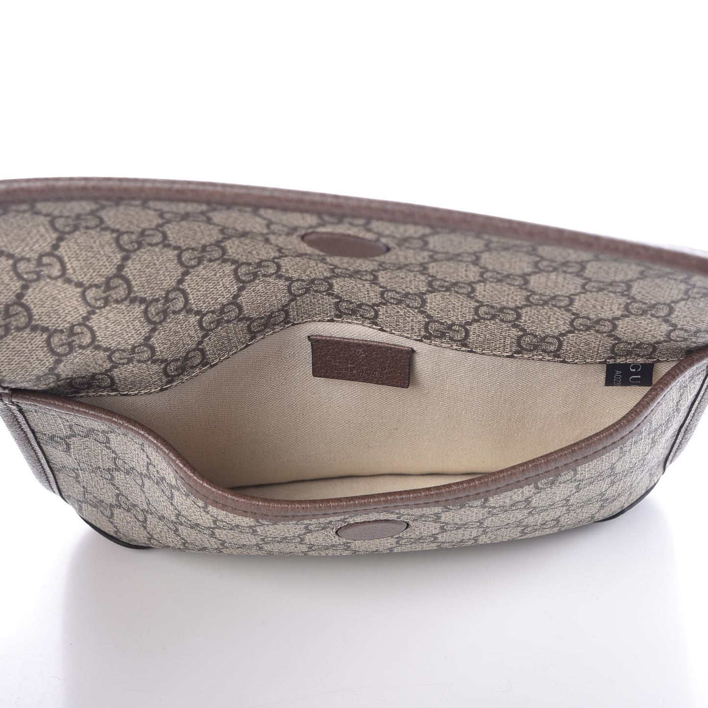 GG Supreme Monogram Neo Vintage Web Belt Bag Brown
