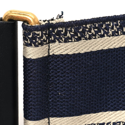 Christian Dior Canvas Embroidered Shoulder Strap Blue 4 of 4