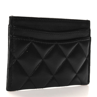 Chanel Lambskin Quilted Card Holder Black 3 of 9