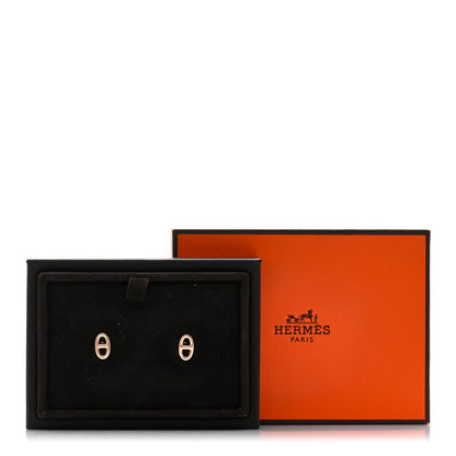 Hermes 18K Rose Gold TPM Farandole Stud Earrings 5 of 5