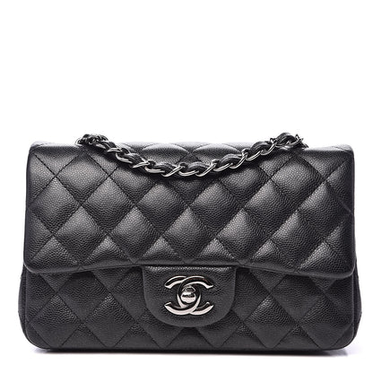 Chanel Iridescent Caviar Quilted Mini Rectangular Flap Black 1 of 14