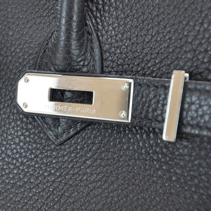 Hermes Taurillon Clemence Birkin 35 Black 8 of 10