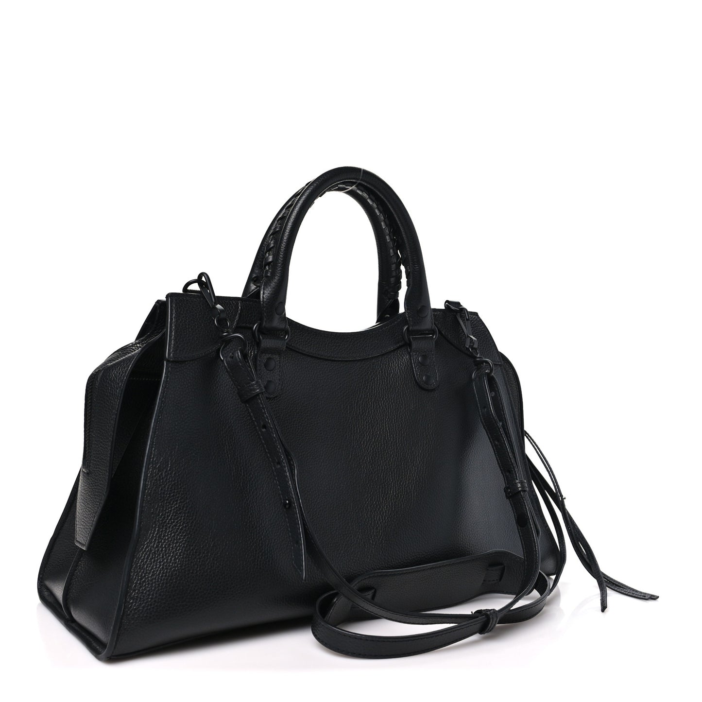 Grained Calfskin Neo Classic Black Hardware S City  Black