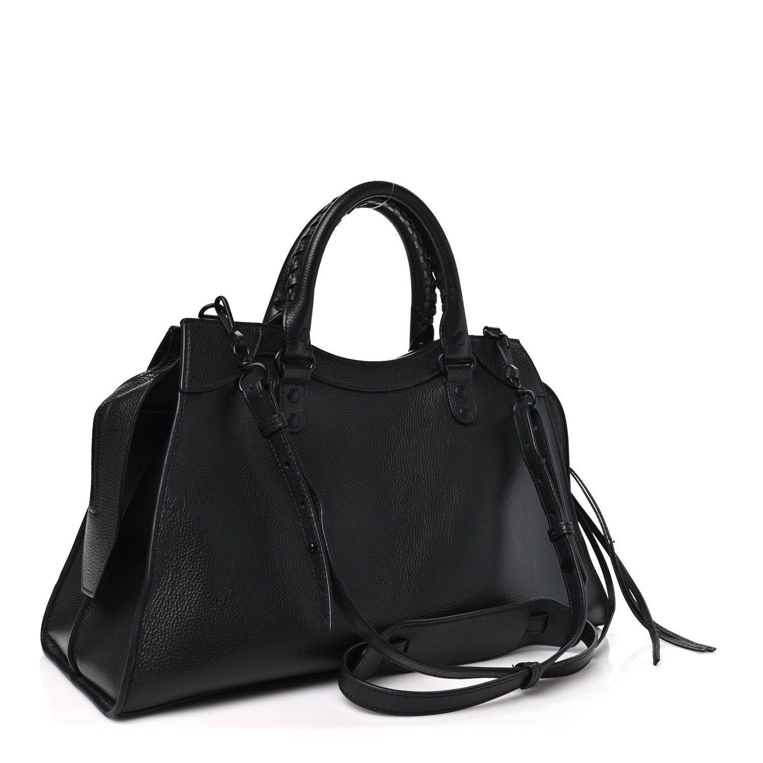 Balenciaga Grained Calfskin Neo Classic Black Hardware S City  Black 2 of 10