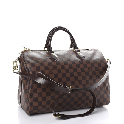 Louis Vuitton Damier Ebene Speedy Bandouliere 35 3 of 14