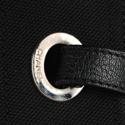 Chanel Coated Canvas Large Paris Biarritz Tote Black 9 of 12