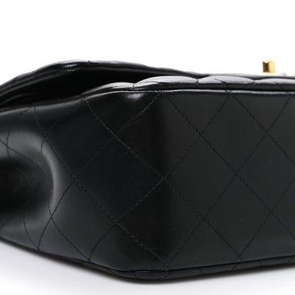 Chanel Lambskin Quilted Jumbo Double Flap Black 9 of 10