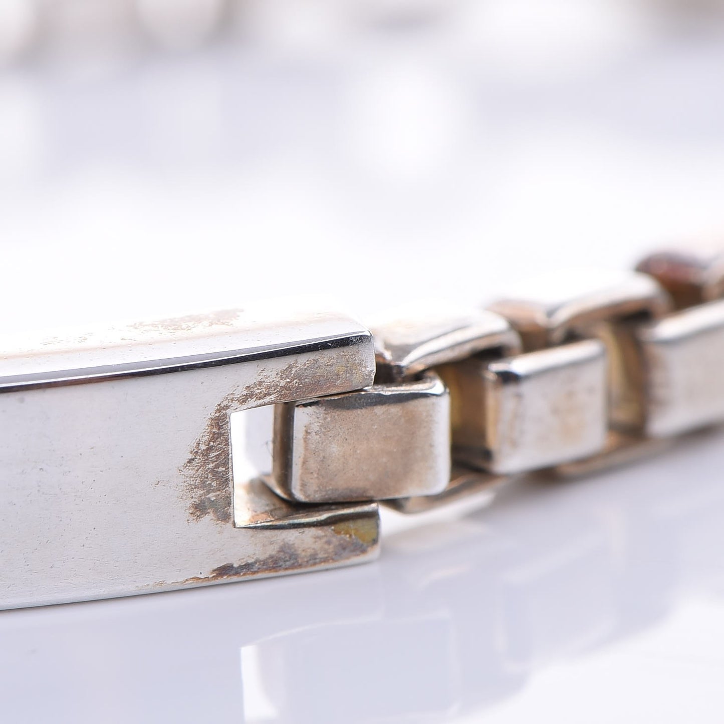 Sterling Silver Venetian Link ID Bracelet