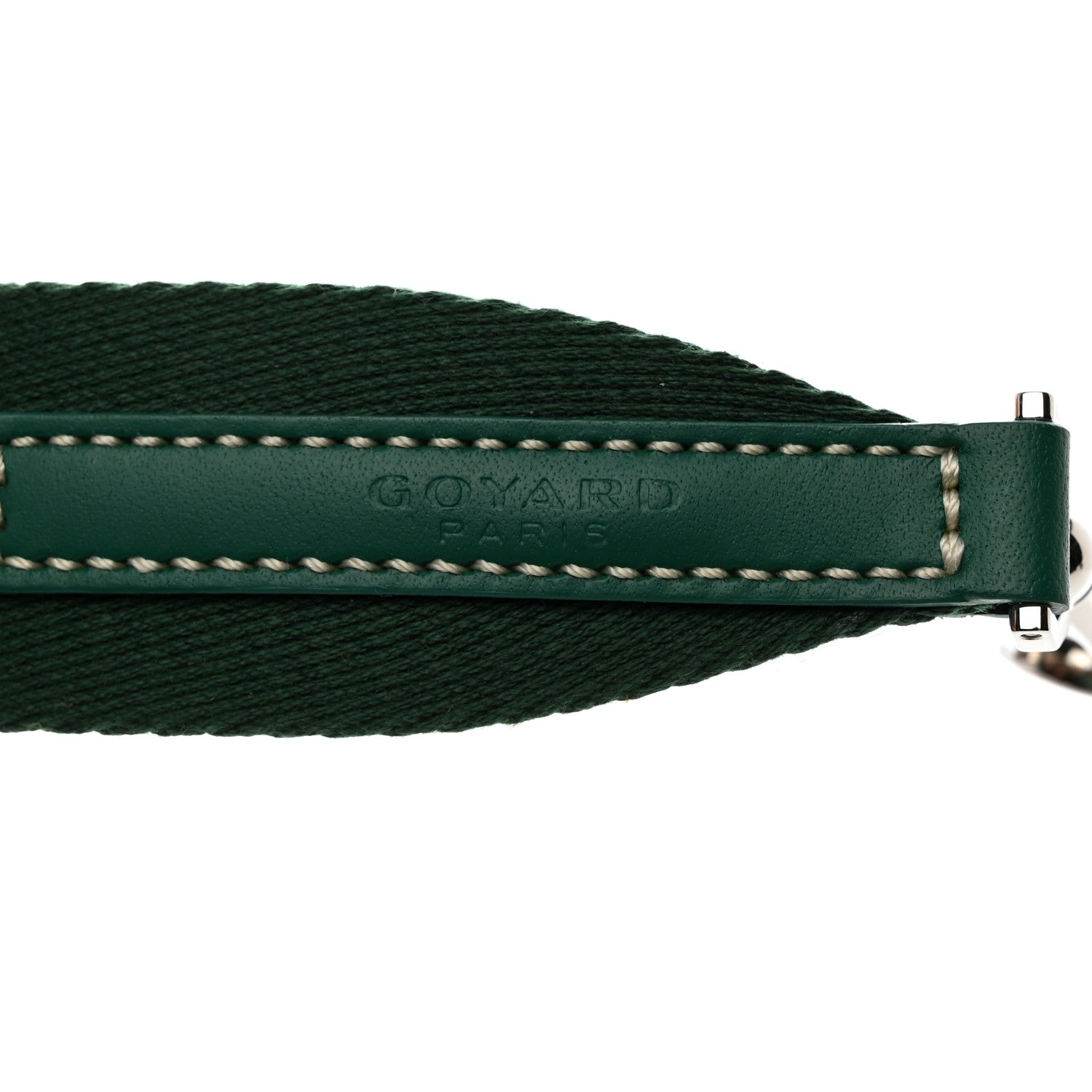 Goyard Canvas Calfskin Adjustable Shoulder Strap Green 3 of 6