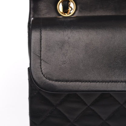 Chanel Lambskin Quilted Medium Double Flap Black 16 of 17