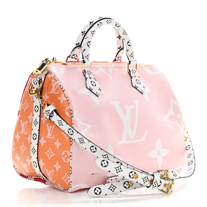 Louis Vuitton Monogram Giant Speedy Bandouliere 30 Rouge 3 of 10