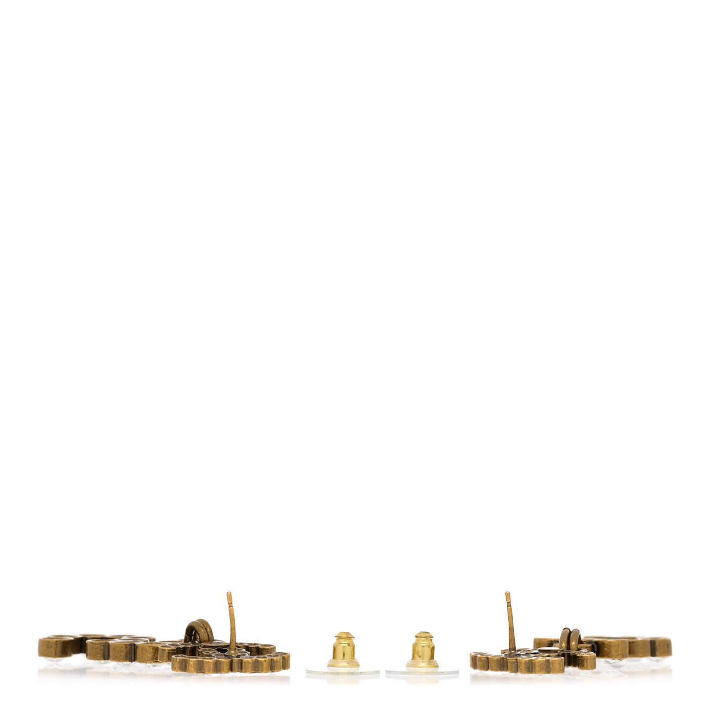 Metal Crystal City of Lights No 5 Drop Earrings Gold