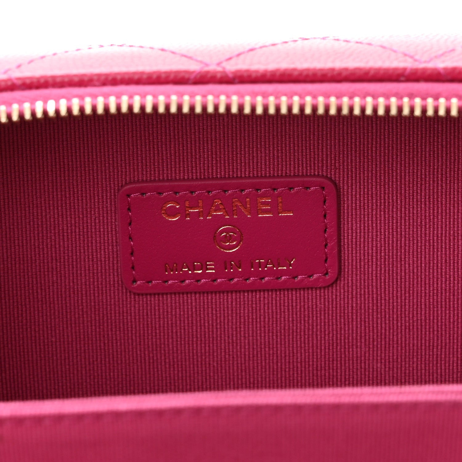 Chanel Caviar Quilted Twist Your Buttons Clutch With Chain Fuchsia 6 of 11