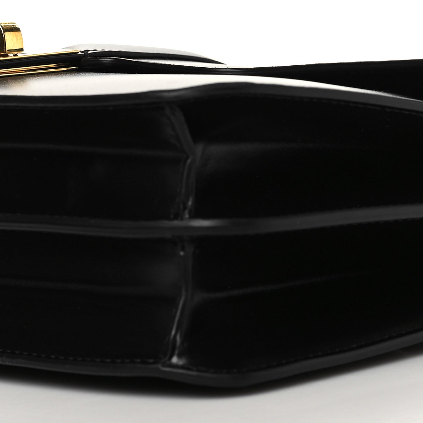 Satinated Calfskin 16 Chain Bag Black