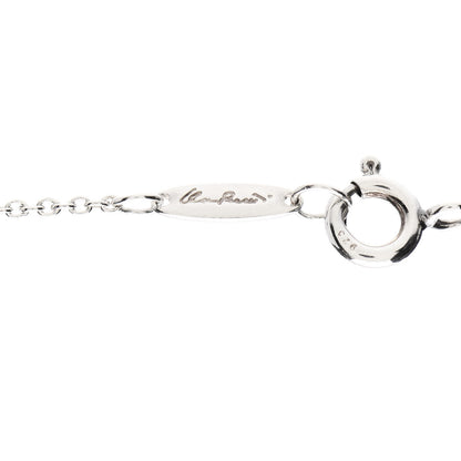 Tiffany Sterling Silver Diamond Elsa Peretti Cross Pendant Necklace 3 of 6
