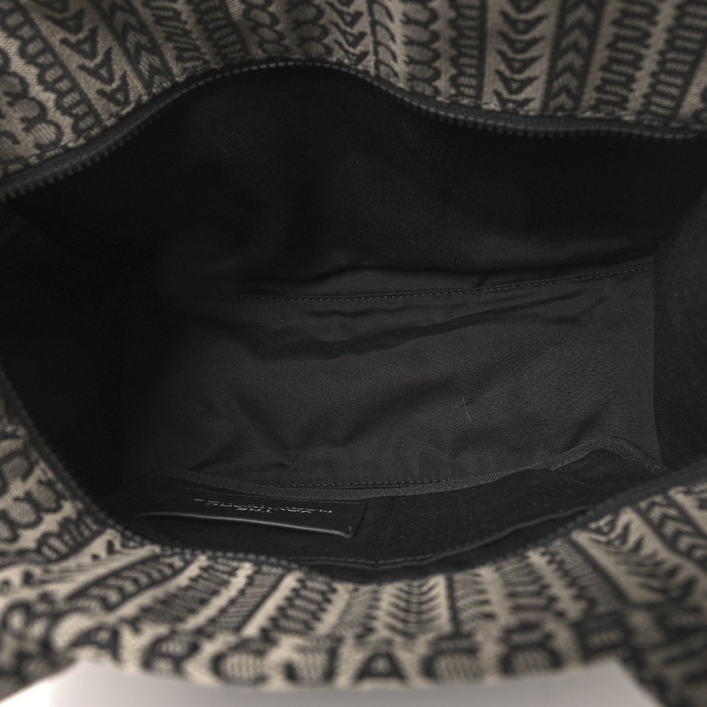 Cotton Jacquard Monogram Medium The Traveler Tote Bag Beige Multicolor