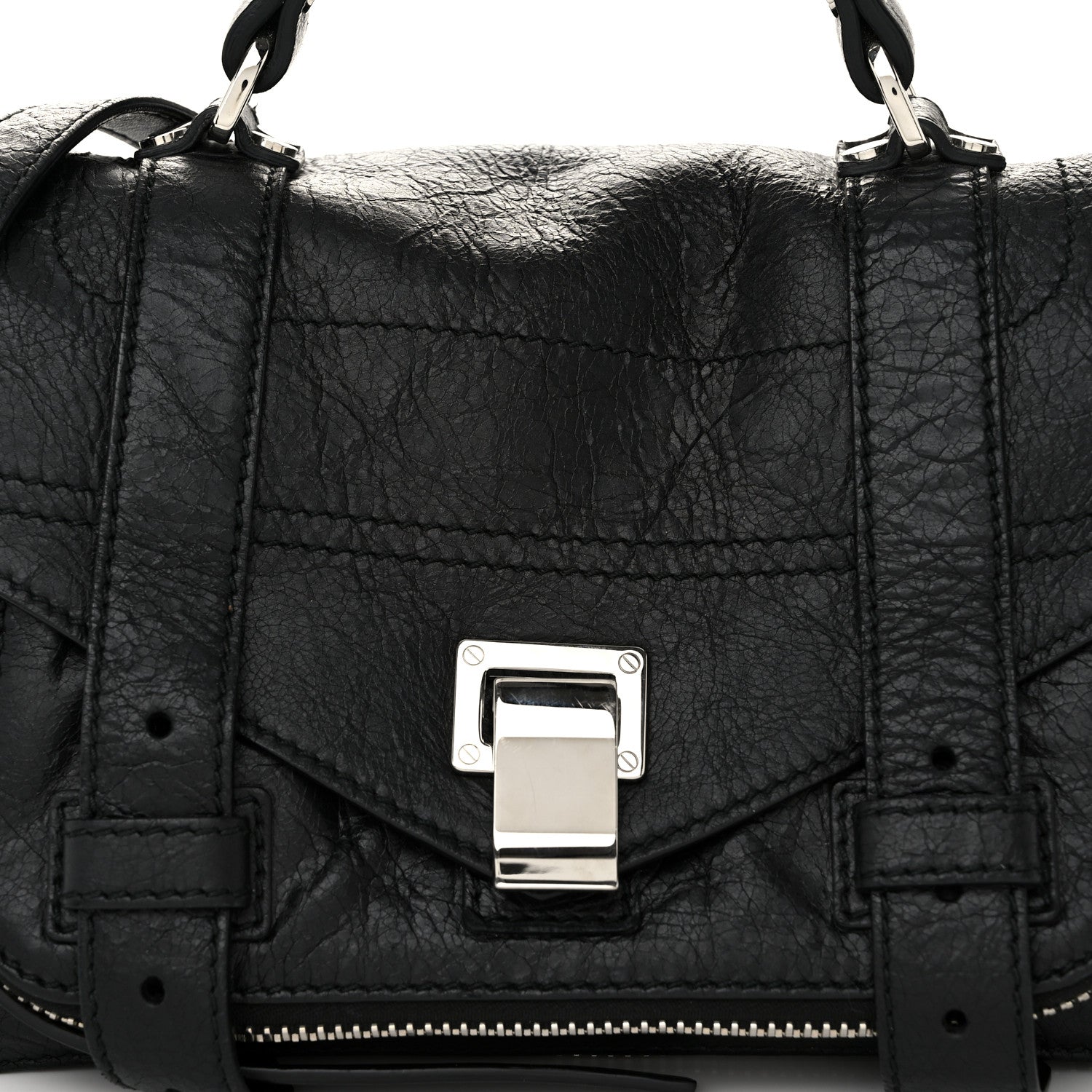 Proenza Schouler Lambskin Tiny PS1 Satchel Black 7 of 9