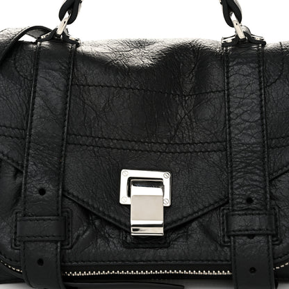 Proenza Schouler Lambskin Tiny PS1 Satchel Black 7 of 9