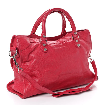 Balenciaga Agneau Giant 12 Silver Hardware City Rose Thulian 3 of 9