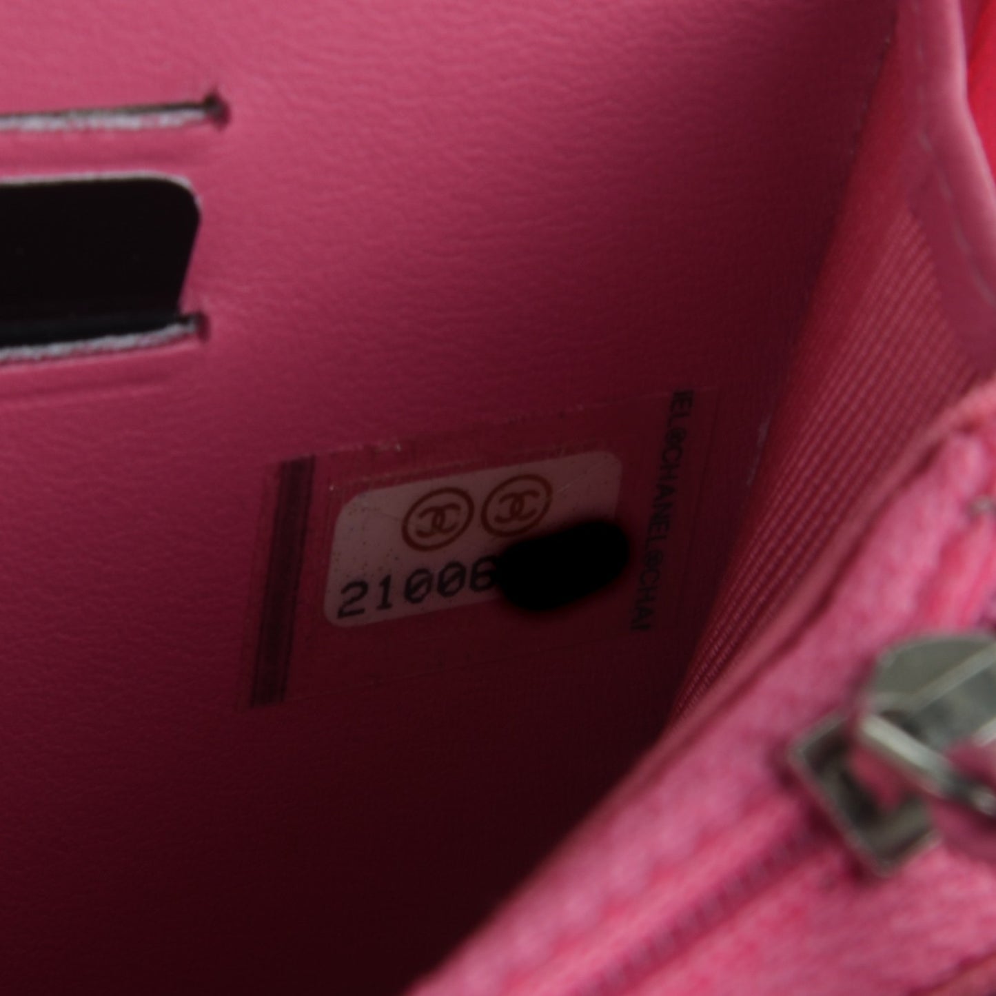 Faded Lambskin Quilted Small Zephyr Zip Around Wallet Dark Pink