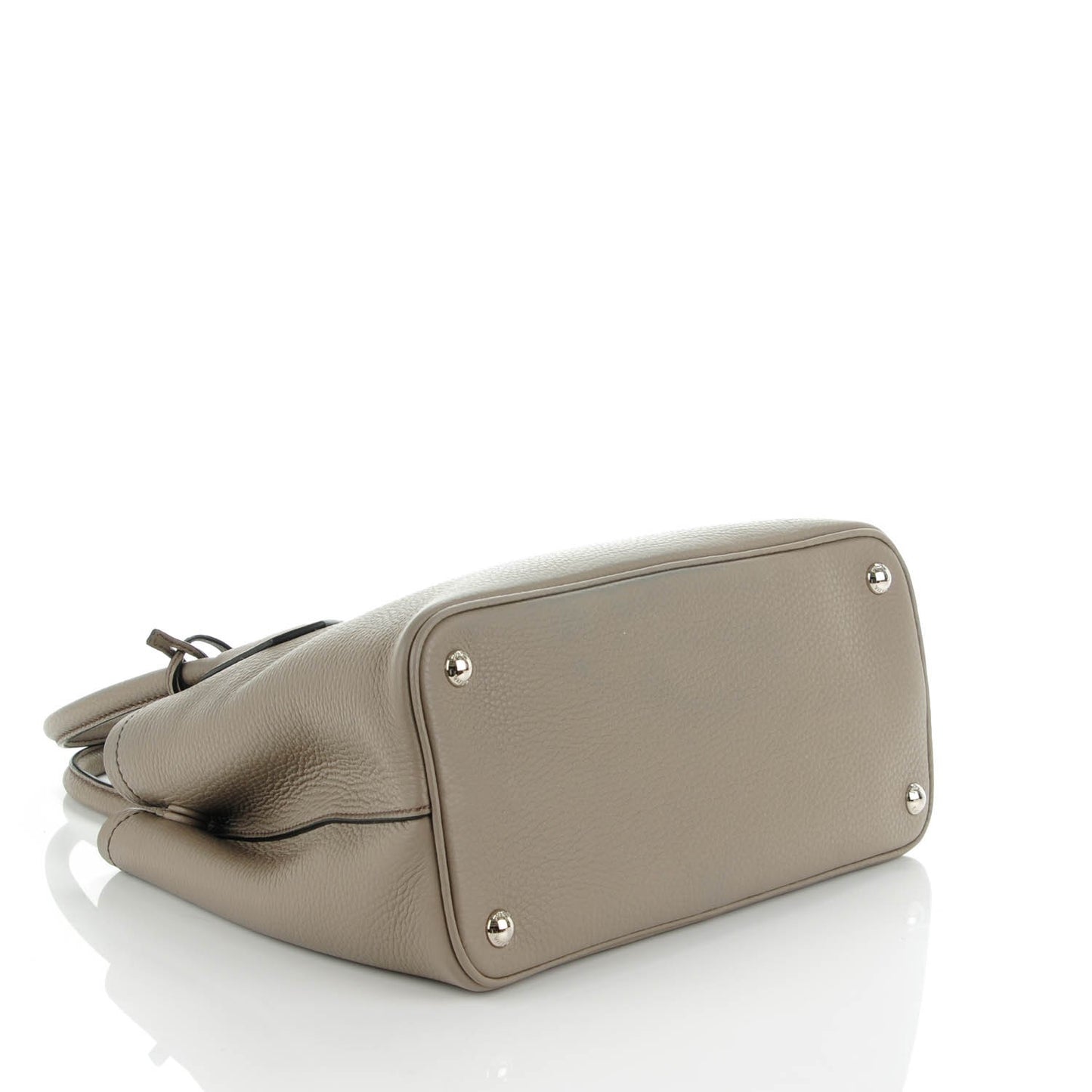 Vitello Daino Small Double Bag Argilla Black