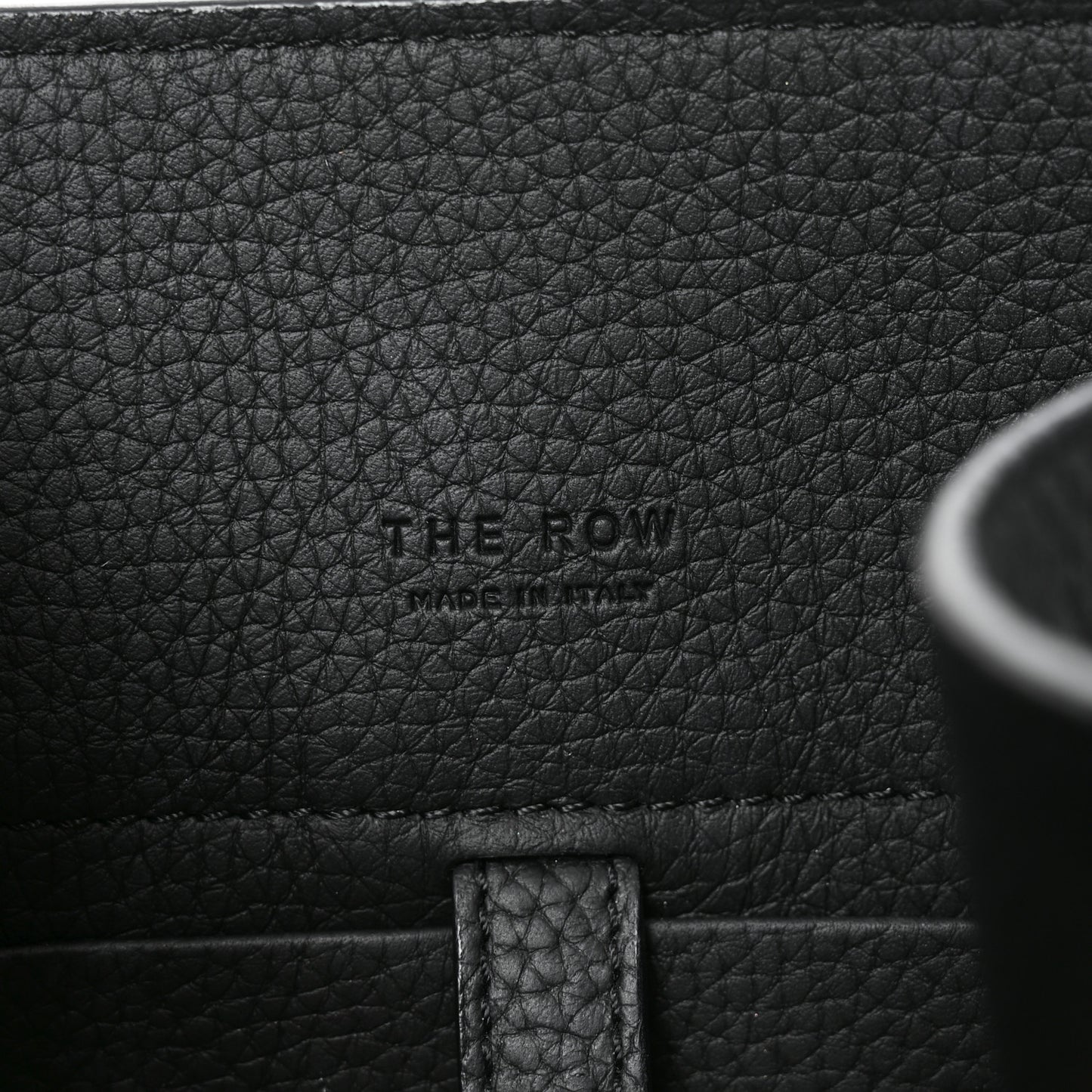 Grained Calfskin Soft Margaux 10 Bag Black