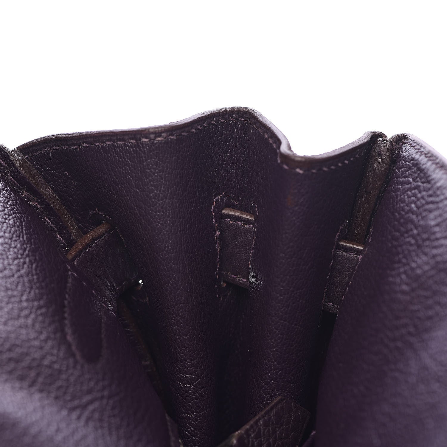 Hermes Taurillon Clemence Birkin 30 Raisin 15 of 39