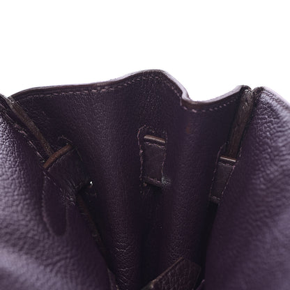 Hermes Taurillon Clemence Birkin 30 Raisin 15 of 39